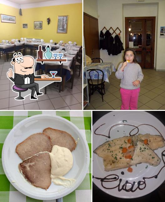 Gli interni di Osteria Chiesanuova