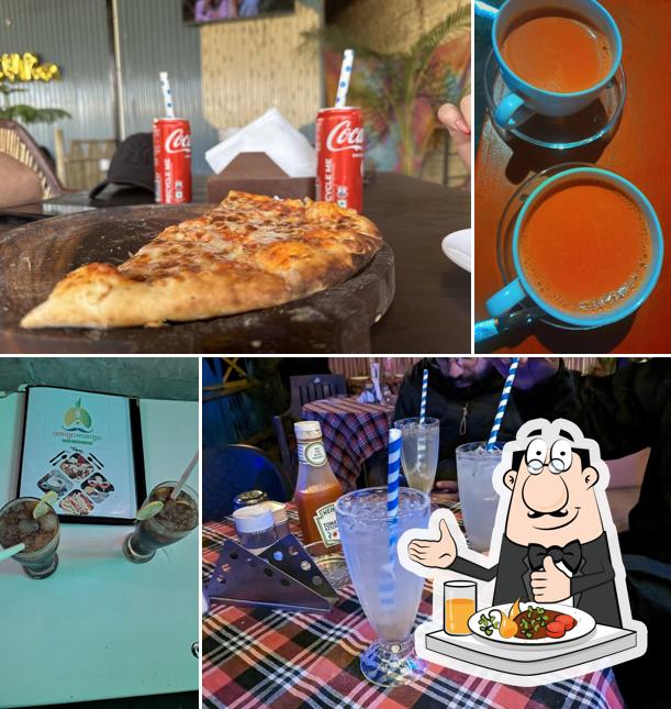 Food at Amigo Mango Garden restaurant