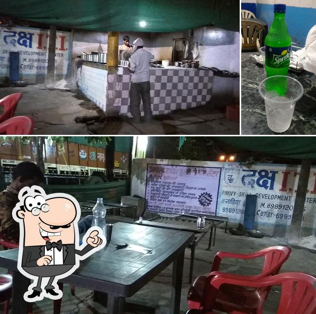The photo of Meghdoot Dhaba’s interior and beer