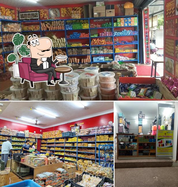 The interior of Sankara Snacks