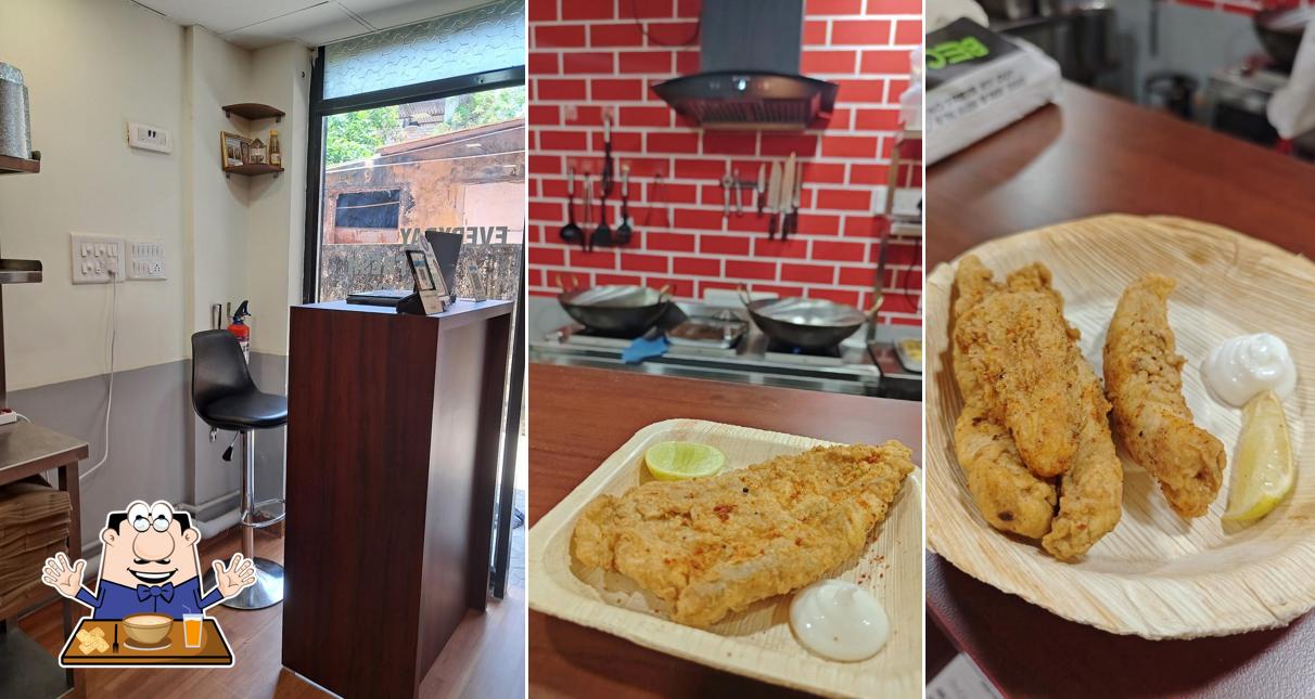 Food at AGNI'S - FISH • CHICKEN • FRIES