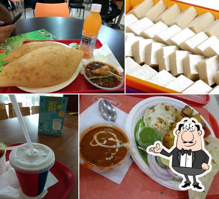 The interior of Haldiram's