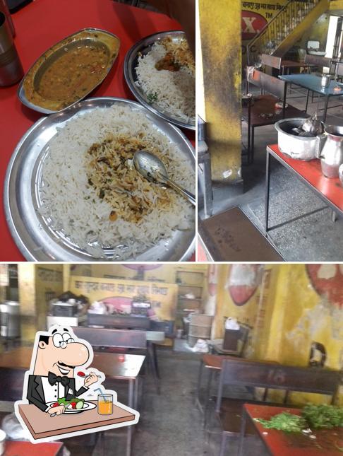 This is the picture showing food and interior at Do Bhai Bhojnalaya