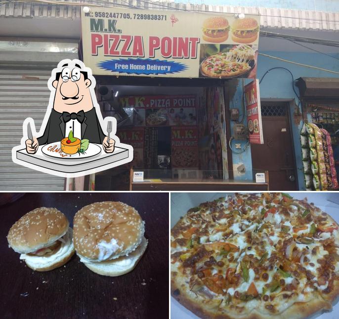 Food at MK Pizza point