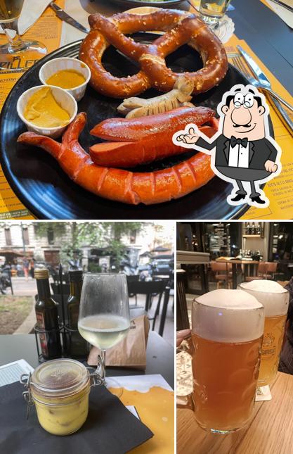 Tra le varie cose da Spiller Milano Sempione si possono trovare la interni e cibo