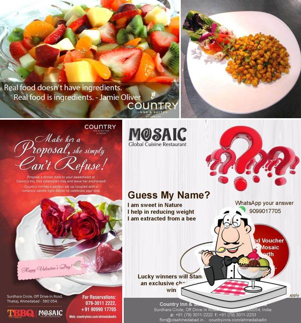 Mosaic- Global Cuisine Restaurant Ahmedabad offers a range of desserts