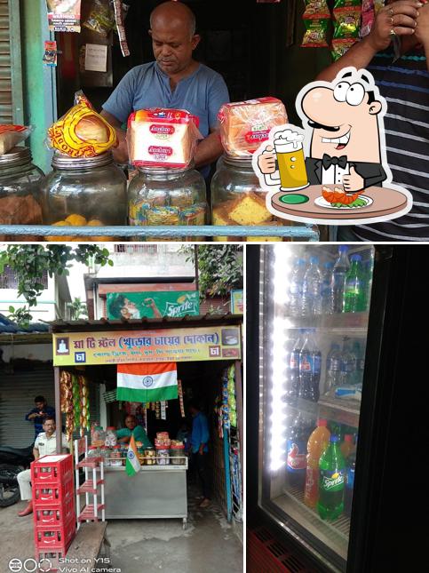 Enjoy a glass of light or dark beer