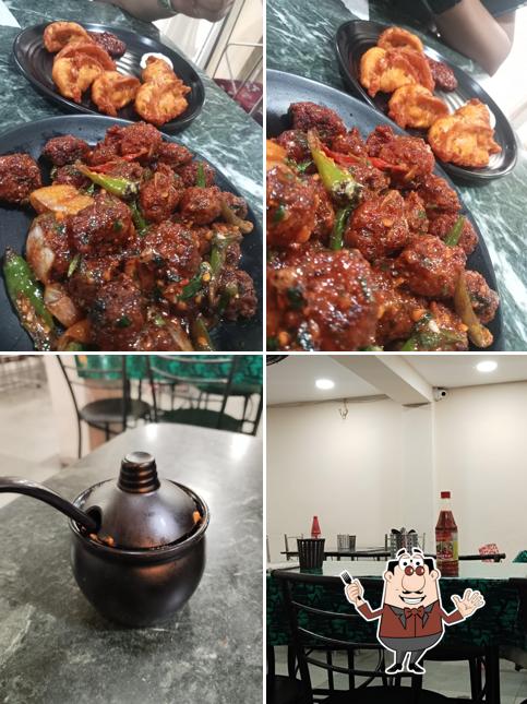 This is the photo displaying food and interior at Royal's cafe