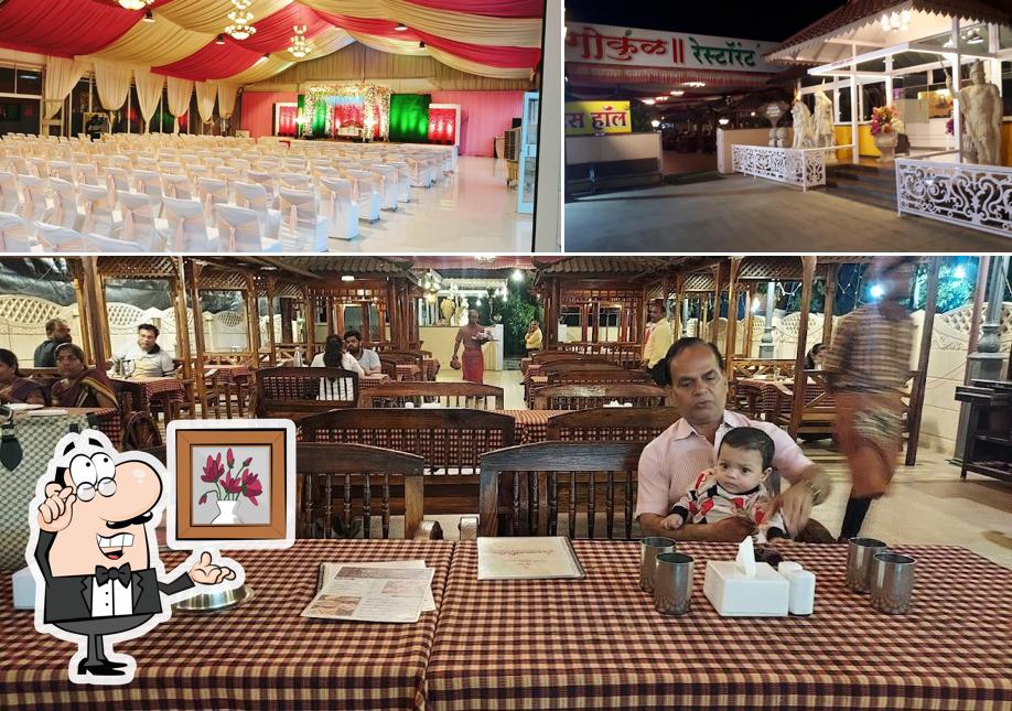 The restaurant's interior and exterior