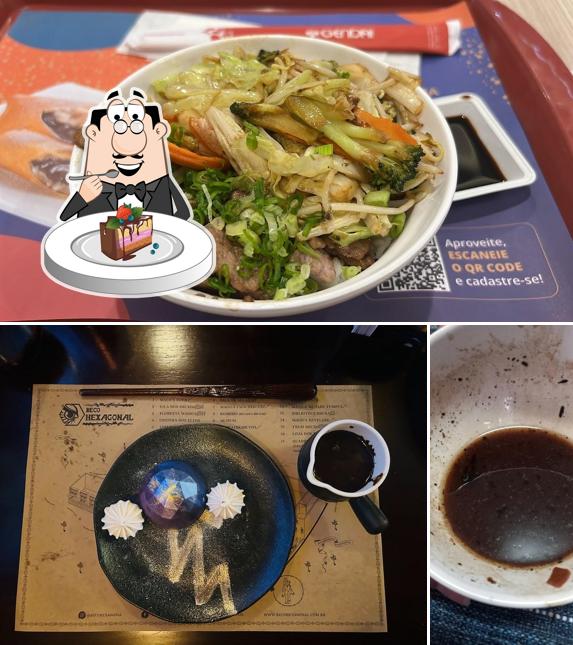 Bolo de chocolate em Gendai - Restaurante Japonês