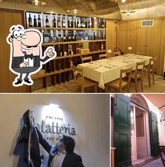 Gli interni di Lalatteria Rizzi - Latte e Vino