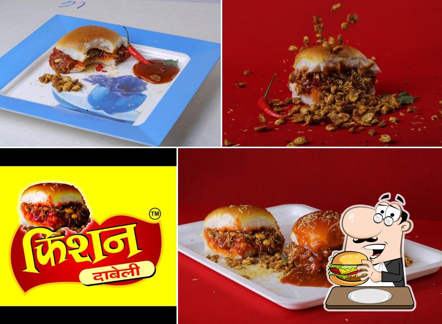Try out a burger at KRISHNA DABELI
