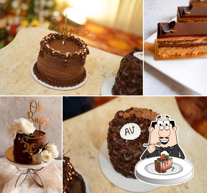 Chocolate cake at Mansha Desserts