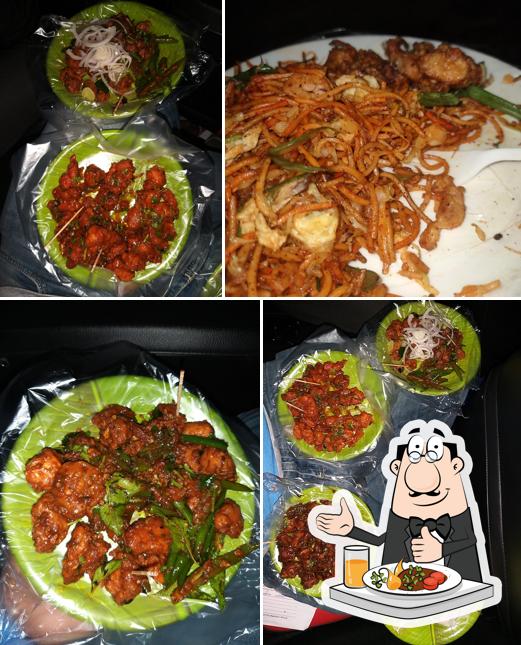 Chilli chicken at N.S Fast Food Cart