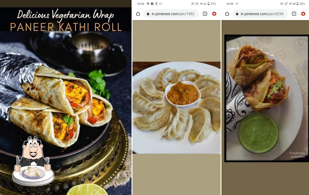 Dumplings at Roorkee lazeez lazawab Kathi roll