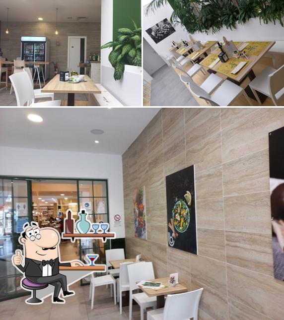 Gli interni di Bio Lino Caffè