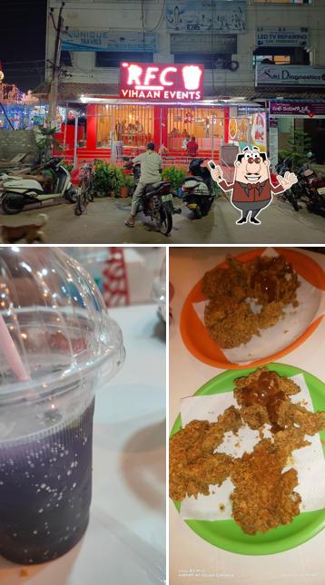 Among different things one can find food and exterior at RICH FRIED CHICKEN & VIHAAN EVENTS