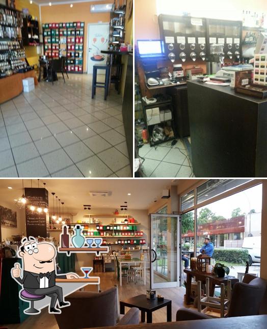 Gli interni di Pianeta Caffè