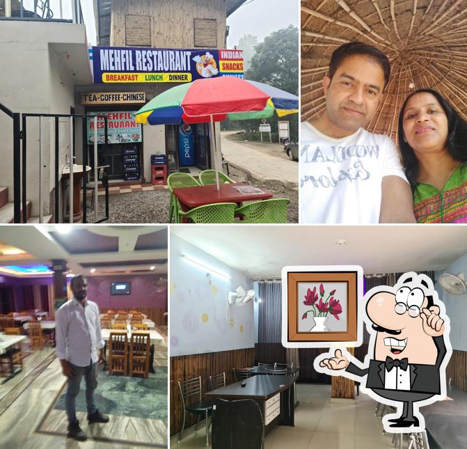 The interior of Mehfil Restaurant