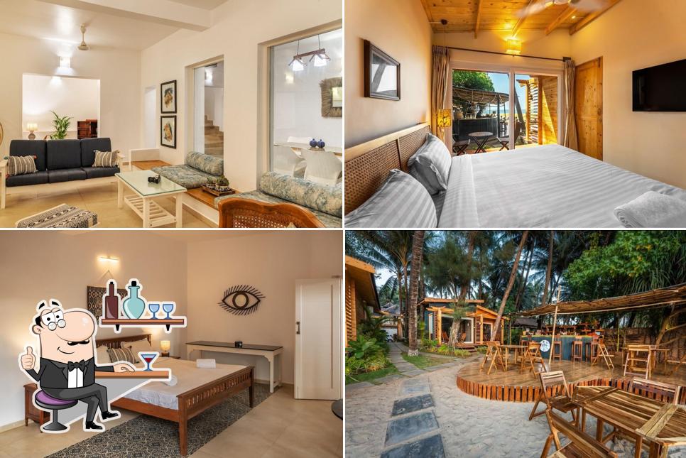 Take a seat at one of the tables at Morii by the sea