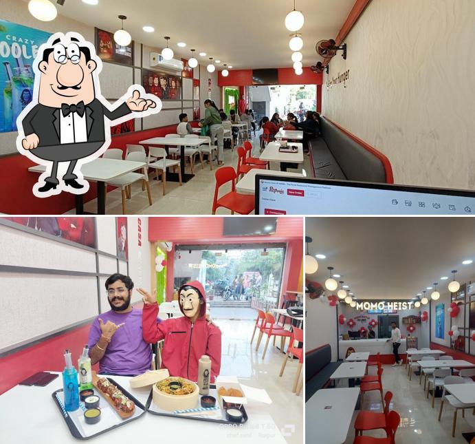 The interior of Momo Heist Raipur