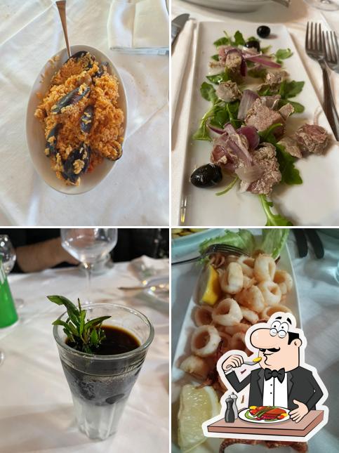 Cibo al Ristorante Ragno Blu