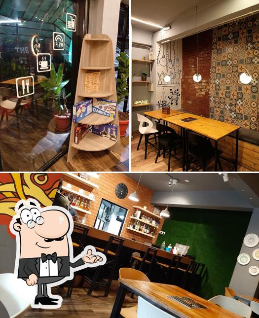 The interior of The Hashtag Cafe