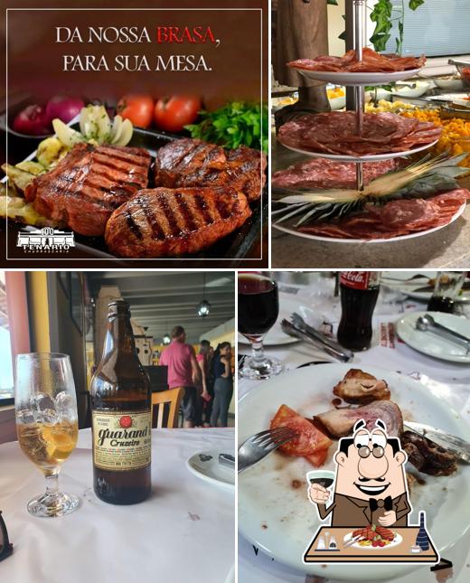 Prove pratos de carne no Churrascaria 100Tenário