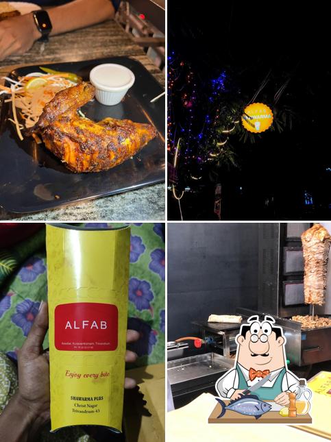Grilled salmon at Alfab Hotel and Restaurant