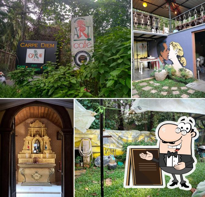 You can get some fresh air at the outside area of Carpe Diem Art Gallery, Learning Centre and Cafe