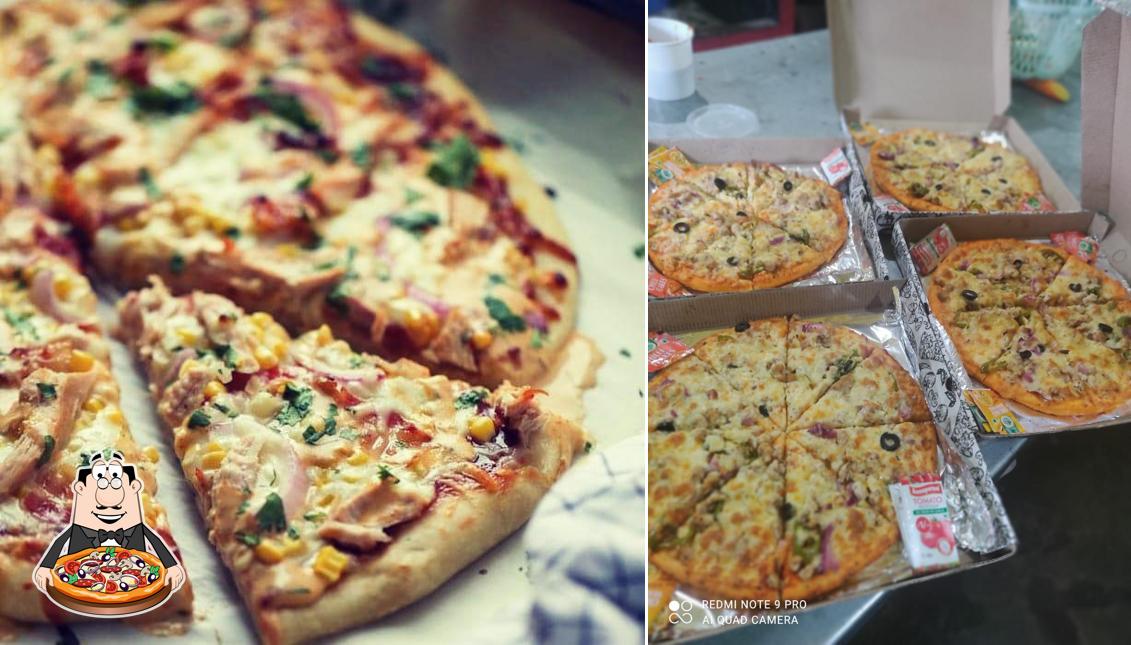 Try out pizza at Galaxy Restaurant