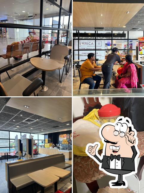 The interior of McDonald's