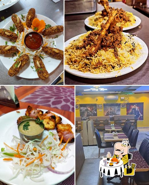 This is the photo showing food and interior at Nalabheema Multi - Cuisine Fine Dine Restaurant