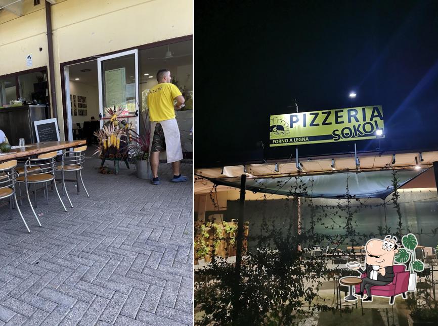 Gli interni di Pizzeria Sokol