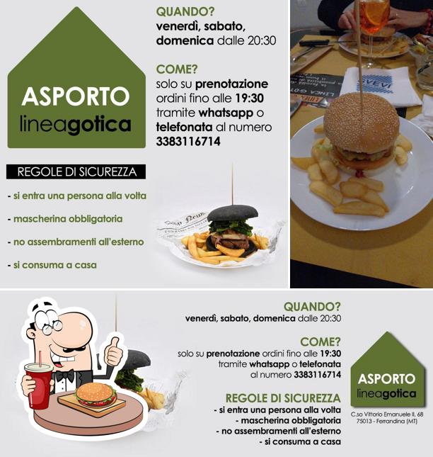 Ordina un hamburger a Linea Gotica