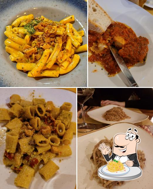 Spaghetti alla carbonara al Osteria Pinchiorba