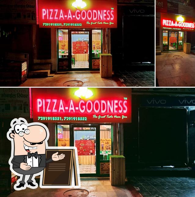 The exterior of Pizza-A-Goodness Noida