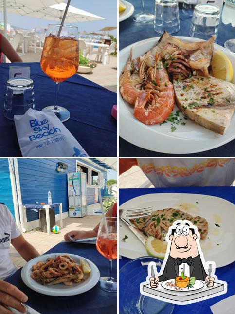 Platti al Ristorante Bar Blu Sky Beach