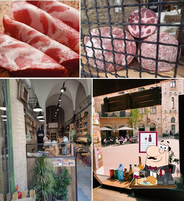 Prenditi i piatti di carne a Vinaio di San Gimignano