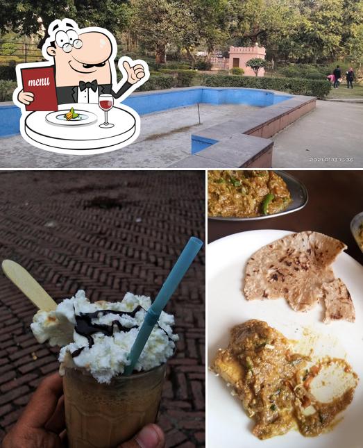 Take a look at the image showing food and exterior at V T Cafe & Temple