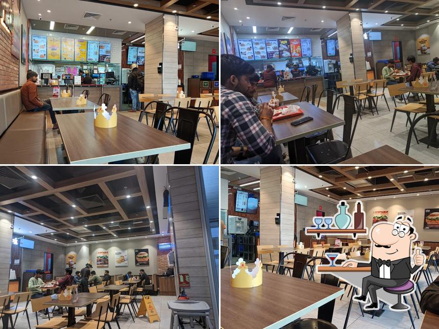 The interior of Burger King