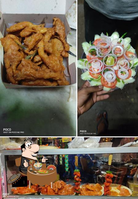 Food at New Soutik restaurant & chicken shop