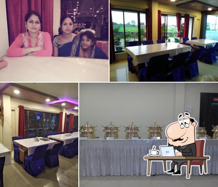 The interior of Randhoni Family Bar Restaurant & Hotel, Jorhat