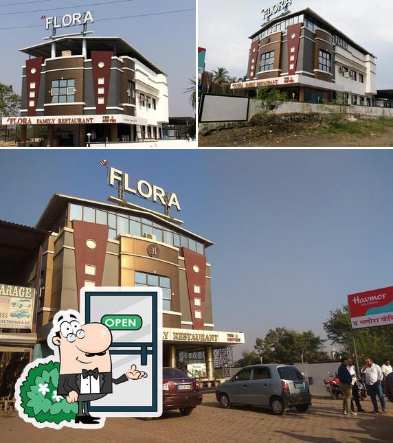 The exterior of The Flora Family Restaurant