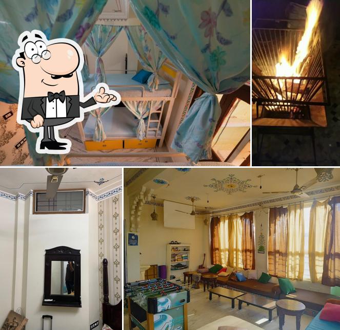 The interior of Whereabout Hostel