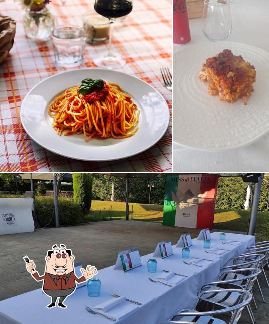 La foto di cibo e interni da Ristorante La Rosa Bianca