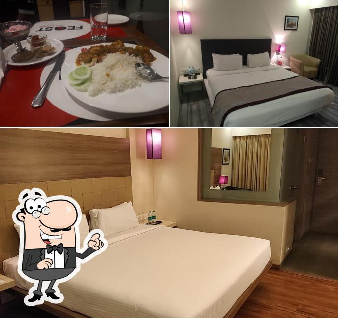 Check out the photo showing interior and meat at Spree Shivai