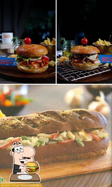 Get a burger at Barista