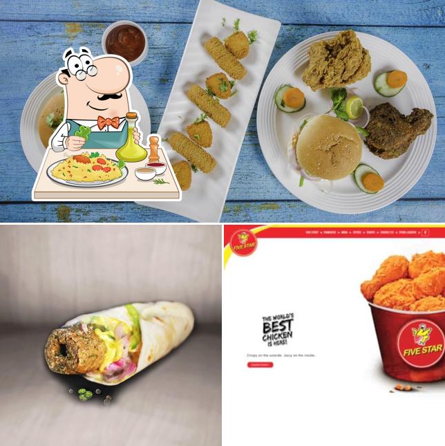 Food at Five Star Chicken