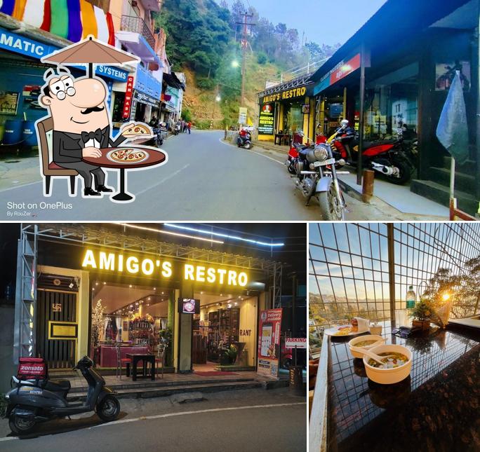 The exterior of Amigo's Restro